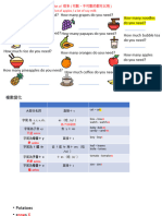 alotof 很多 (可數、不可數的都可以用) a lot of apples / a lot of soy milk