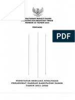 Perbup Penetapan Renstra PD-Paser