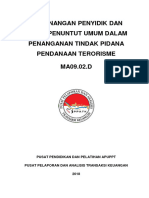 Kewenangan Penyidik Dan Jaksa Penuntut Umum Dalam Penanganan Tindak Pidana Pendanaan Terorisme MA09.02.D
