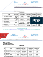 Crew List February 2023