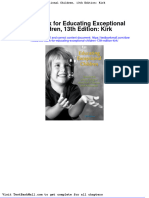 Full Download Test Bank For Educating Exceptional Children 13th Edition Kirk PDF Full Chapter