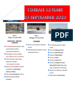 Itinerary 12 Hari 23 September 2023