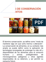 Metodos de Conservación de Alimentos