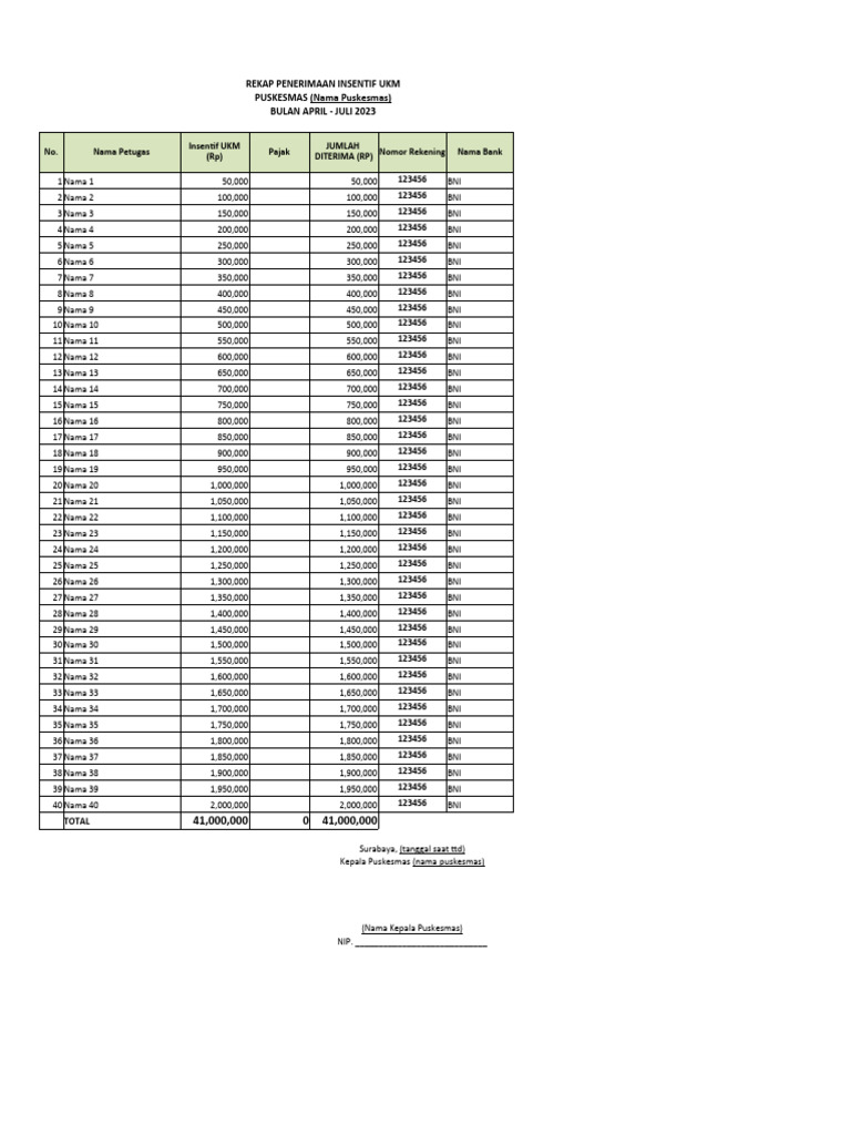Contoh File SPJ | PDF