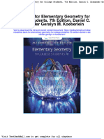 Full Download Test Bank For Elementary Geometry For College Students 7th Edition Daniel C Alexander Geralyn M Koeberlein PDF Full Chapter