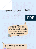 Basic Intensifiers