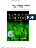 Full Download Test Bank For Elementary Statistics 10th by Triola PDF Full Chapter