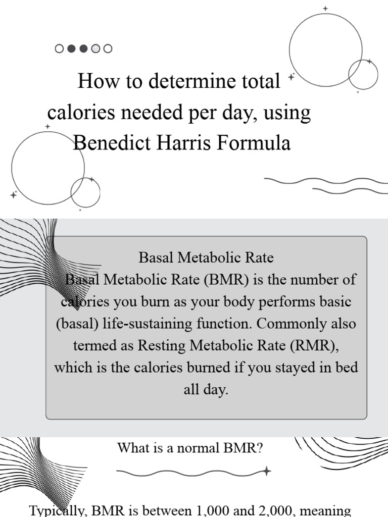 BMR and AMR Calculation Guide | PDF
