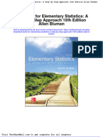 Full Download Test Bank For Elementary Statistics A Step by Step Approach 10th Edition Allan Bluman PDF Full Chapter
