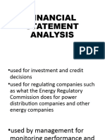 FINANCIAL STATEMENT ANALYSIS