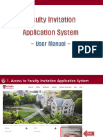 (Manual) 1. Faculty Invitation Application System (For Users) (2023.10.)