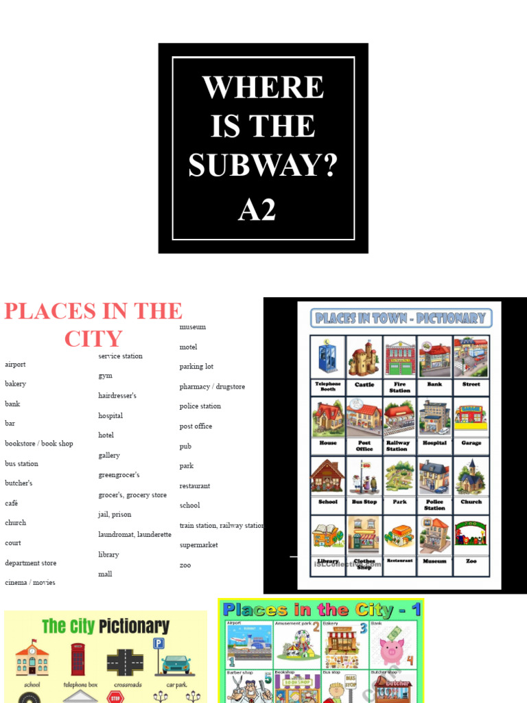 Where Is The Subway? A2 | PDF