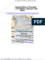 Full Download Organizational Ethics A Practical Approach 3rd Edition Johnson Test Bank PDF Full Chapter