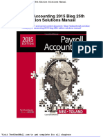Full Download Payroll Accounting 2015 Bieg 25th Edition Solutions Manual PDF Full Chapter