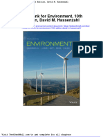 Full Download Test Bank For Environment 10th Edition David M Hassenzahl PDF Full Chapter