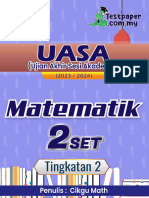 TP1916 - 2 Set Ujian Akhir Sesi Akademik Matematik Tingkatan 2 Uasa Sesi 2023-20242