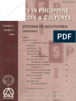 Studies in Philippine Languages and Cultures