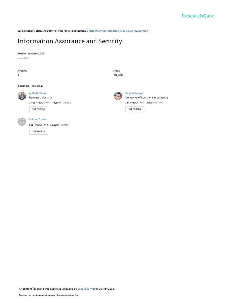 Information_Assurance_and_Security | PDF | Information