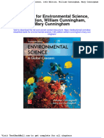 Full Download Test Bank For Environmental Science 14th Edition William Cunningham Mary Cunningham PDF Full Chapter