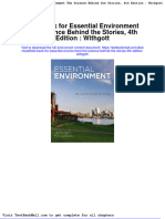 Full Download Test Bank For Essential Environment The Science Behind The Stories 4th Edition Withgott PDF Full Chapter