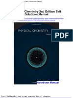 Full Download Physical Chemistry 2nd Edition Ball Solutions Manual PDF Full Chapter
