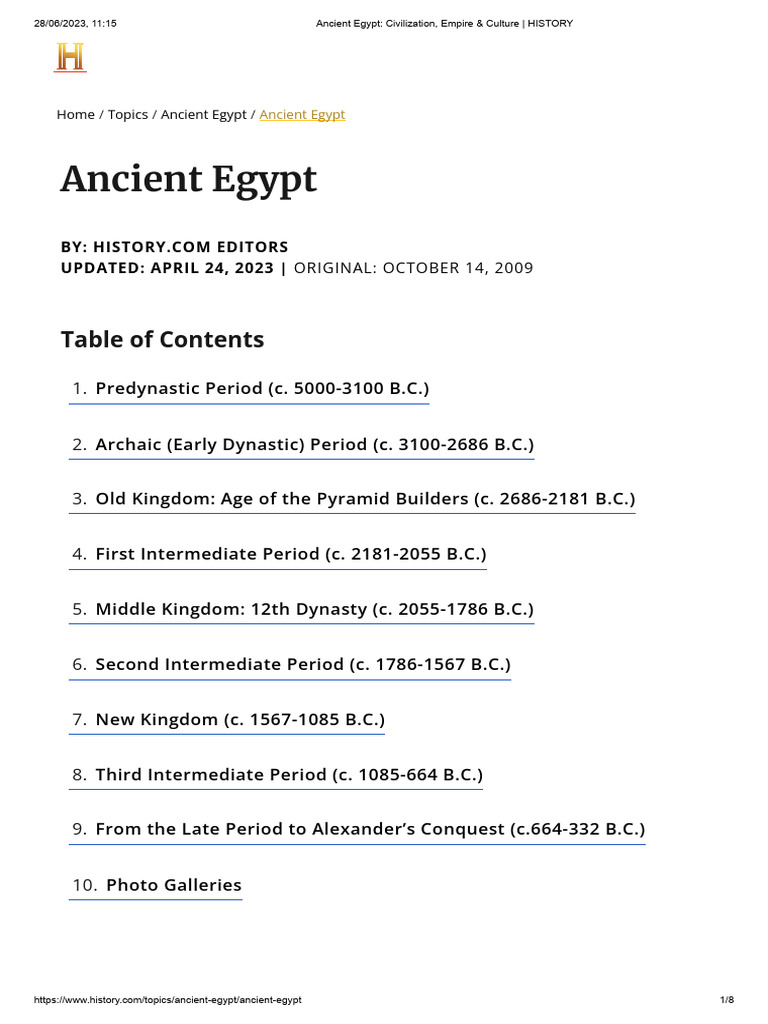 ANCIENT EGYPT CIVILIZATION EMPIRE CULTURE intelligence overview