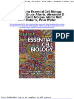 Test Bank For Essential Cell Biology, 5th Edition, Bruce Alberts, Alexander D Johnson, David Morgan, Martin Raff, Keith Roberts, Peter Walter