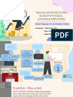 Masalah Penelitian, Kajian Pustaka, Asumsi Dan Hipotesis (Kelompok 2) FIKS