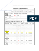 Contrato Del Residente de Obra Al Segundo Mes