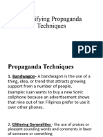 Identifying Propaganda Techniques