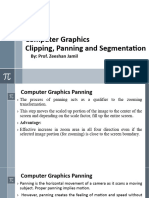 Computer Graphics Panning, Clipping, Segmentation