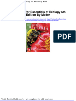 Full Download Test Bank For Essentials of Biology 5th Edition by Mader PDF Full Chapter