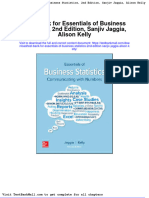 Full Download Test Bank For Essentials of Business Statistics 2nd Edition Sanjiv Jaggia Alison Kelly PDF Full Chapter