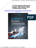 Full Download Test Bank For Essentials of Business Communication 10th Edition Mary Ellen Guffey Dana Loewy PDF Full Chapter