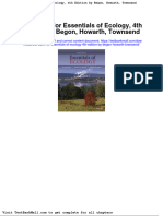 Full Download Test Bank For Essentials of Ecology 4th Edition by Begon Howarth Townsend PDF Full Chapter
