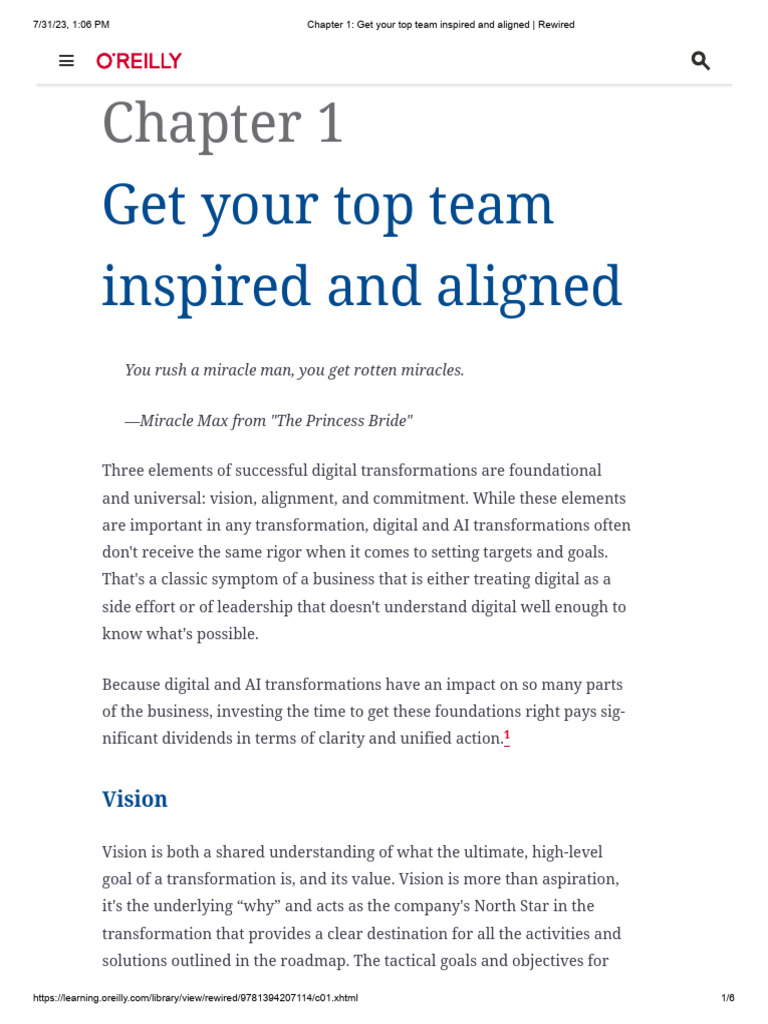 6.chapter 1 Get Your Top Team Inspired and Aligned Rewired PDF