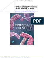 Full Download Test Bank For Essentials of Genetics 10th Edition William S Klug PDF Full Chapter