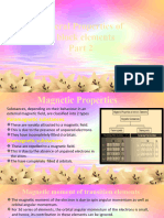 General Characteristics of Dblock Elements