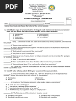 Oral Com 2nd Quarter Exam