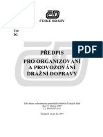 Předpis Pro Organizování A Provozování Drážní Dopravy: České Dráhy ČD D2