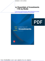 Full Download Test Bank For Essentials of Investments 11th by Bodie PDF Full Chapter