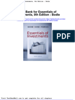 Full Download Test Bank For Essentials of Investments 9th Edition Bodie PDF Full Chapter