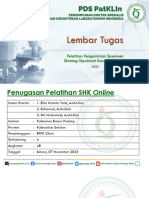 Lembar Tugas Sampling SHK - PKM Banua Padang - Tapin PDF