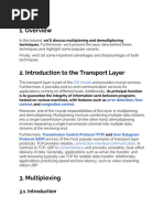 Overview: Techniques. Furthermore, We'll Present The Basic Idea Behind These