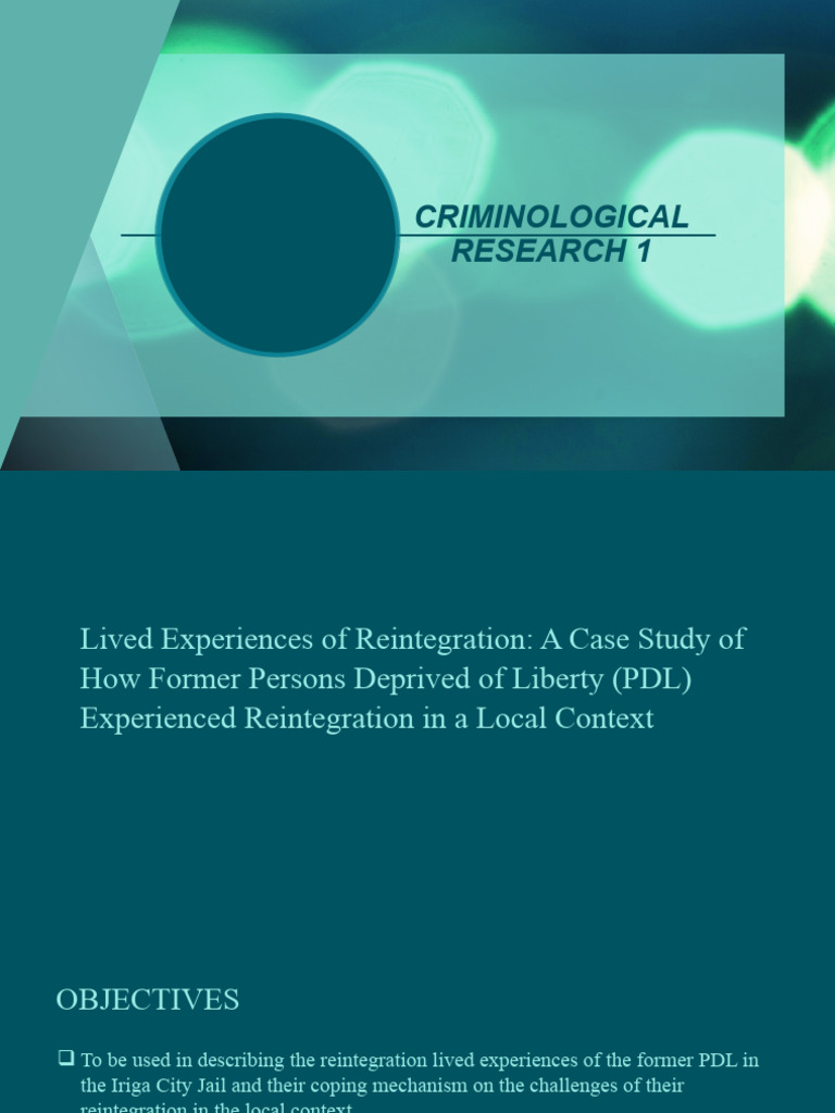 Criminological Research 1 Pdf Rehabilitation Penology Prison