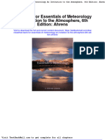 Full Download Test Bank For Essentials of Meteorology An Invitation To The Atmosphere 6th Edition Ahrens PDF Full Chapter