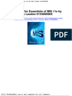 Full Download Test Bank For Essentials of Mis 11e by Ken Laudon 013380688x PDF Full Chapter