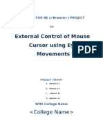 External Control of Mouse Cursor Using Eye Movements