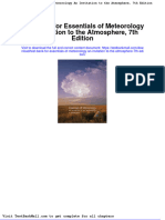 Full Download Test Bank For Essentials of Meteorology An Invitation To The Atmosphere 7th Edition PDF Full Chapter