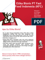 Etika Bisnis PT Fast Food Indonesia (KFC) 